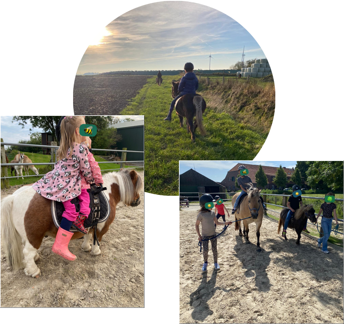 Bilder von Kindern die Ponyreiten